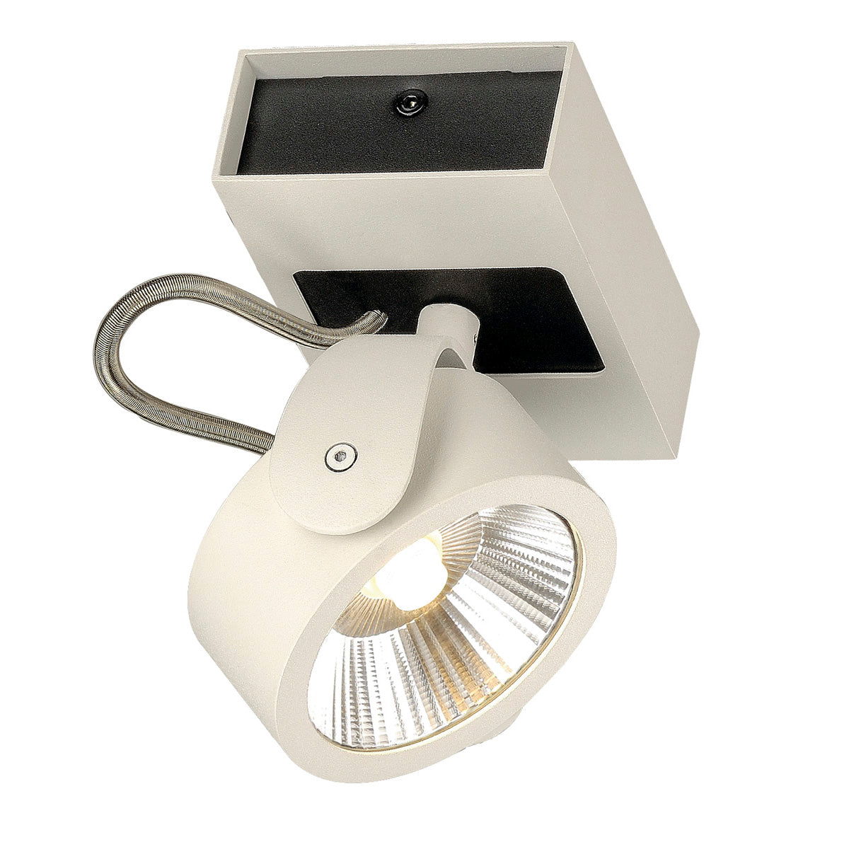 SLV KALU LED 1 Wand- und Deckenleuchte, weiss/schwarz, 3000K, 24°