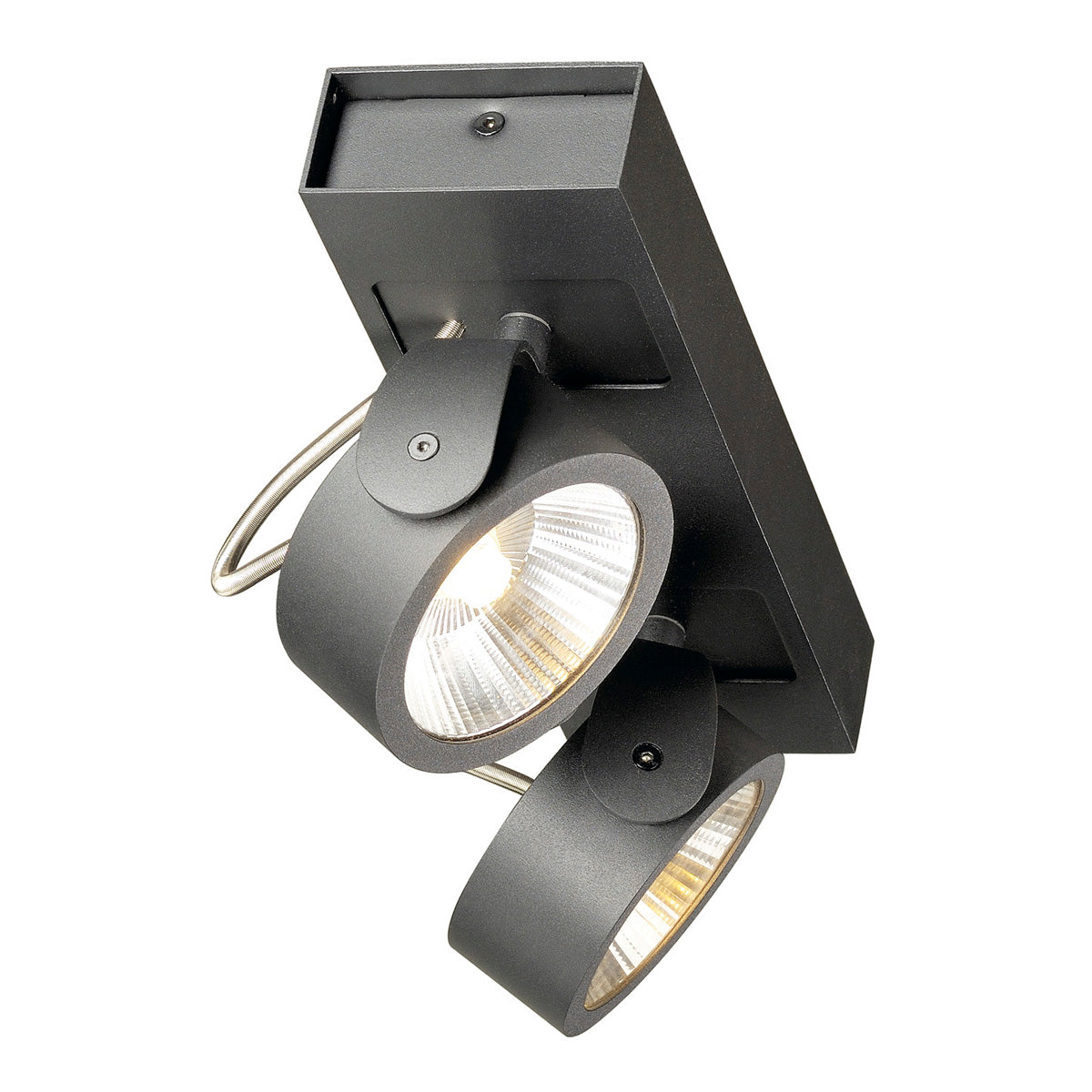 SLV KALU LED 2 Wand- und Deckenleuchte, schwarz, 3000K, 24°