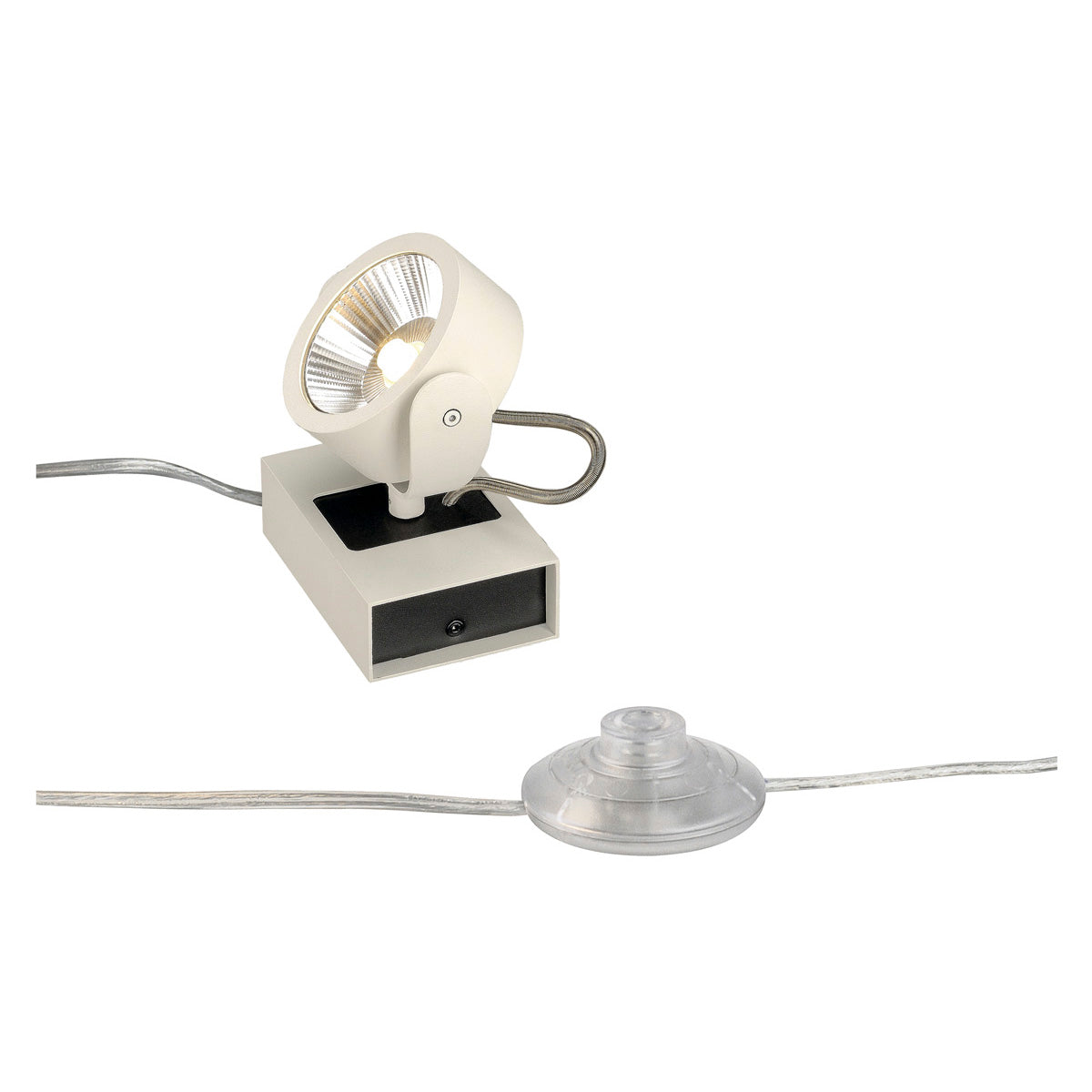 SLV KALU LED 1 FLOOR Bodenleuchte, weiss/schwarz, 3000K, 24°