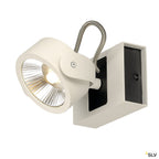 SLV KALU LED 1 Wand- und Deckenleuchte, weiss/schwarz, 3000K, 60°