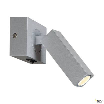 SLV STIX LED Wandleuchte, 3000K, 30°, silbergrau