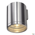 SLV ROX WALL OUT, QPAR11, Outdoor Wandleuchte, alu gebürstet, max. 50W, IP44