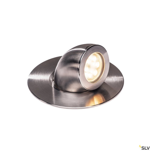 SLV GIMBLE OUT 150 LED Bodeneinbauleuchte, Edelstahl 316, 3000K, 36°, IP67
