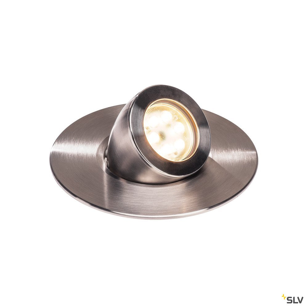 SLV GIMBLE OUT 150 LED Bodeneinbauleuchte, Edelstahl 316, 3000K, 36°, IP67