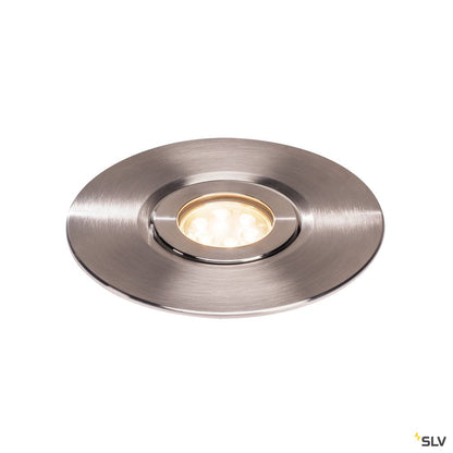 SLV GIMBLE OUT 150 LED Bodeneinbauleuchte, Edelstahl 316, 3000K, 36°, IP67