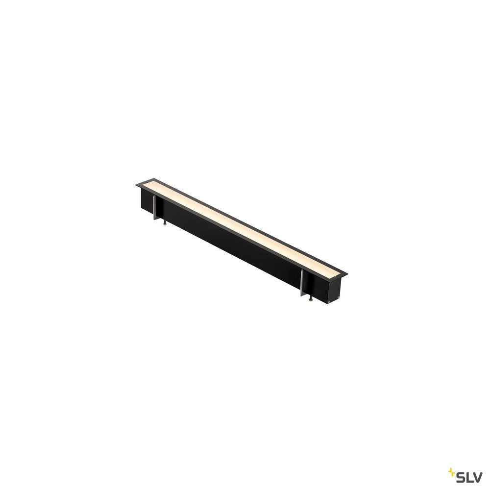 SLV ANINDA LED Wand- und Deckeneinbauleuchte, kurz, schwarz, 3000K, 90°