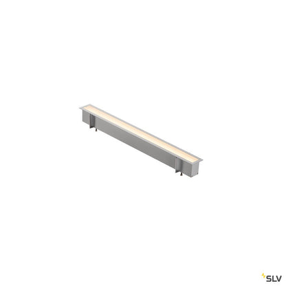 SLV ANINDA LED Wand- und Deckeneinbauleuchte, kurz, silbergrau, 3000K, 90°