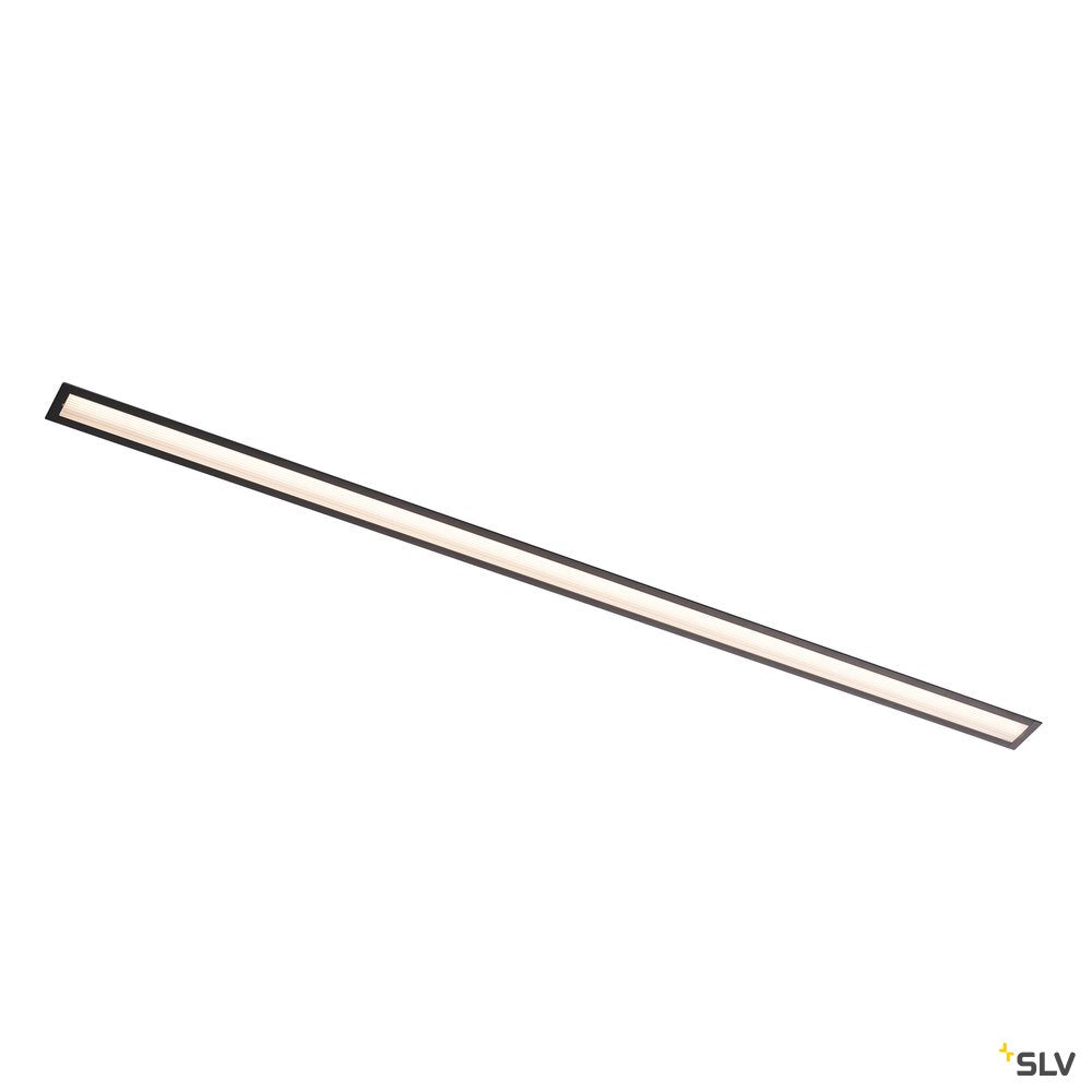 SLV ANINDA LED Wand- und Deckeneinbauleuchte, lang, schwarz, 3000K, 90°