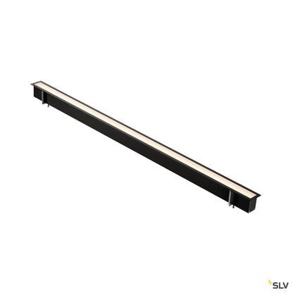 SLV ANINDA LED Wand- und Deckeneinbauleuchte, lang, schwarz, 3000K, 90°