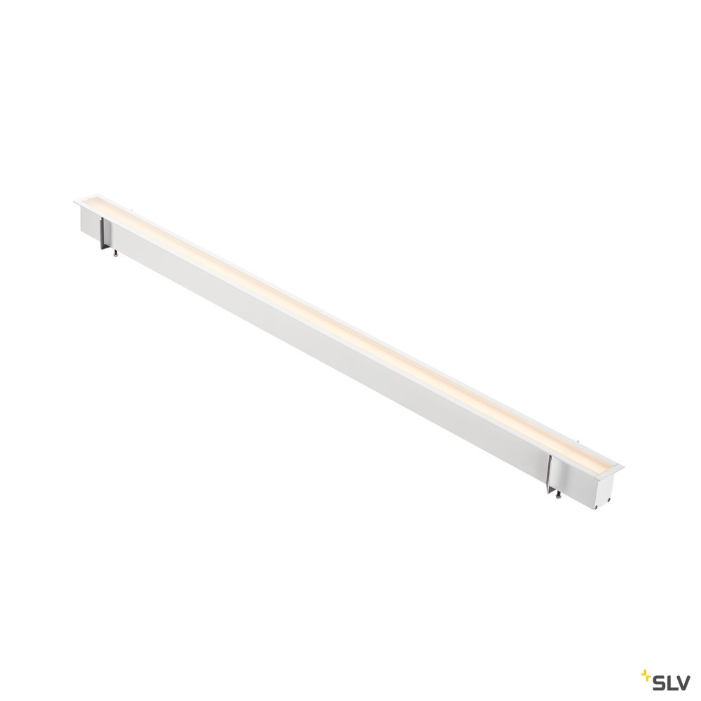 SLV ANINDA LED Wand- und Deckeneinbauleuchte, lang, weiss, 3000K, 90°
