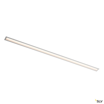SLV ANINDA LED Wand- und Deckeneinbauleuchte, lang, silbergrau, 3000K, 90°