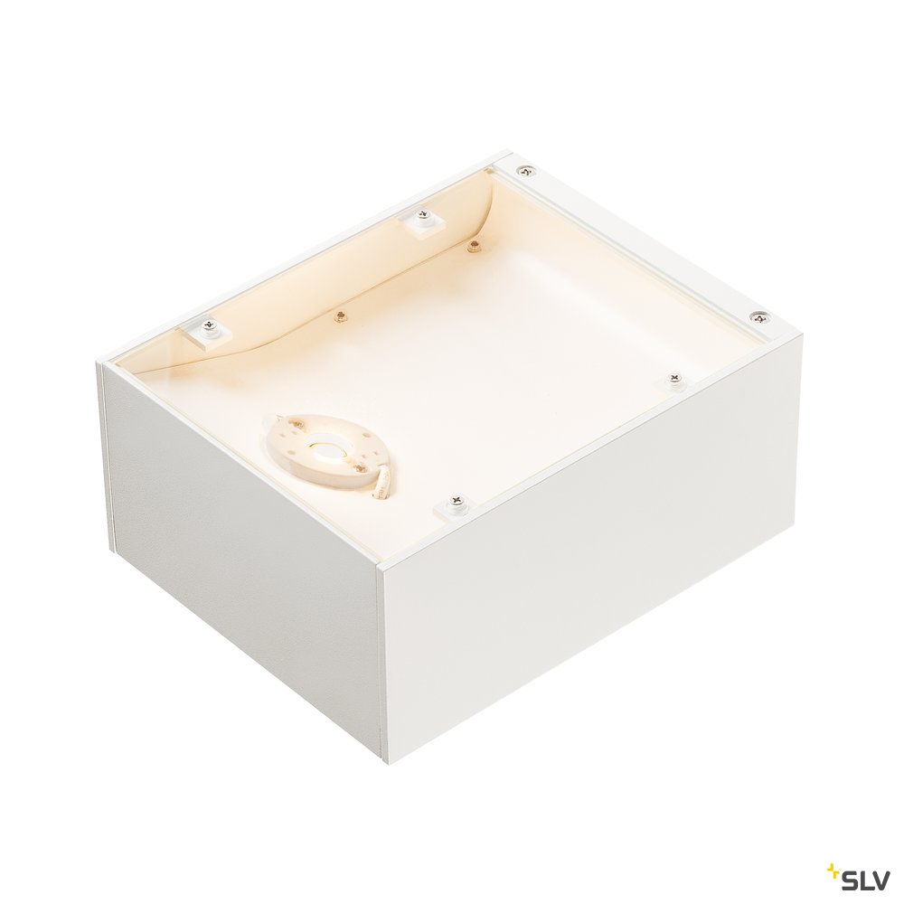 SLV SHELL 15, WL, LED Indoor Wandaufbauleuchte, 3000K, weiß