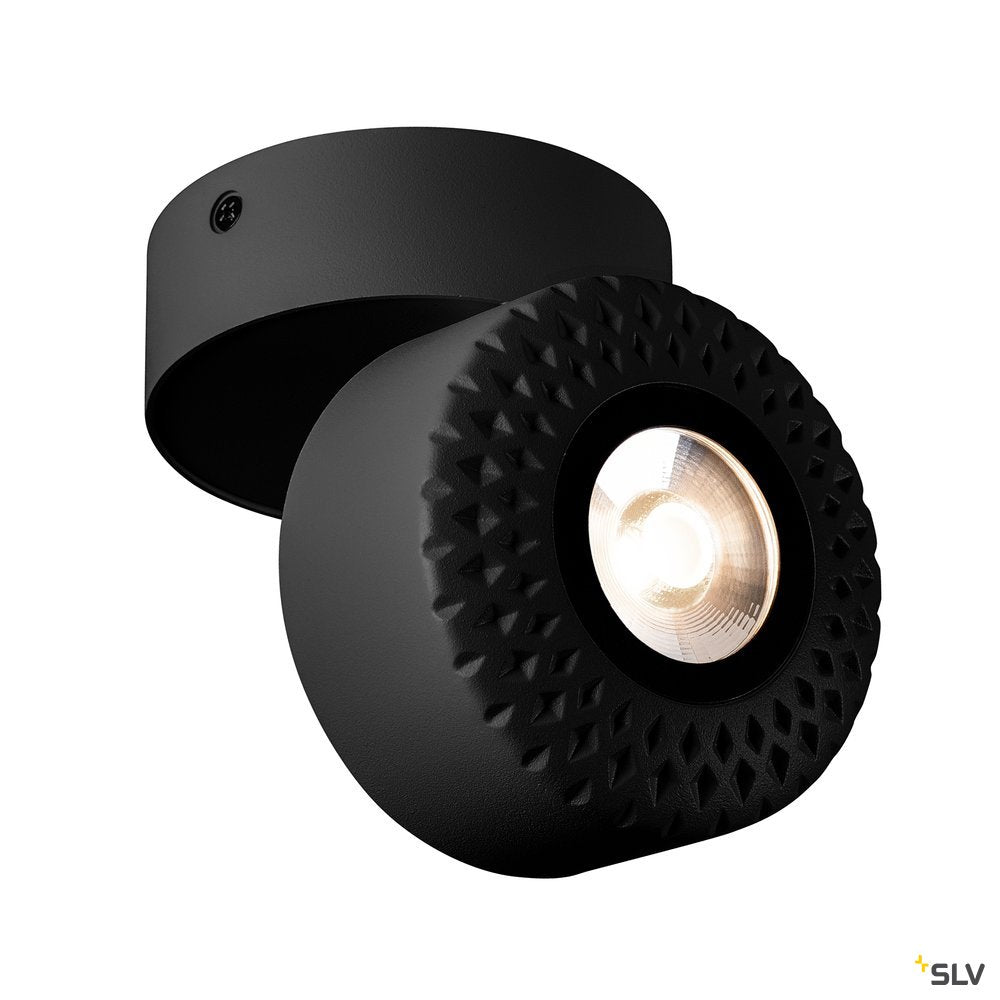 SLV TOTHEE LED Wand- und Deckenleuchte, schwarz, 3000K, 25°