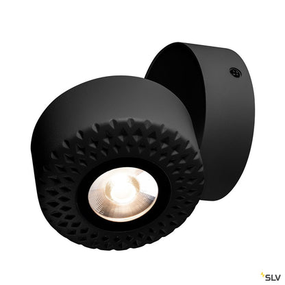 SLV TOTHEE LED Wand- und Deckenleuchte, schwarz, 3000K, 25°