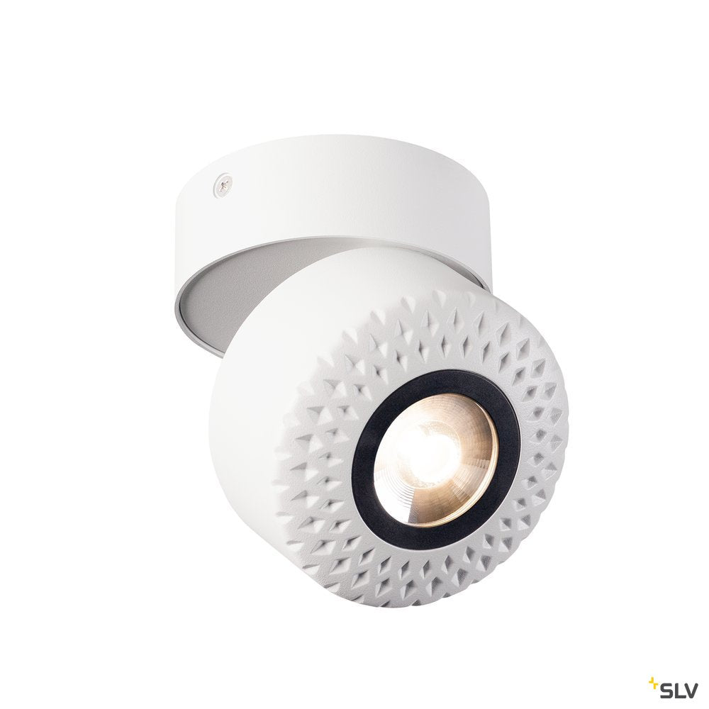 SLV TOTHEE LED Wand- und Deckenleuchte, weiss/schwarz, 3000K, 25°