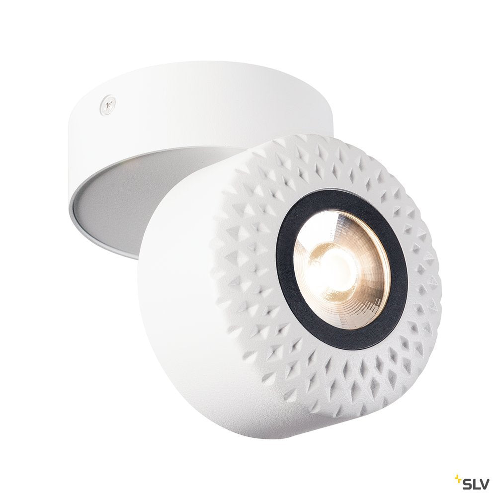 SLV TOTHEE LED Wand- und Deckenleuchte, weiss/schwarz, 3000K, 25°