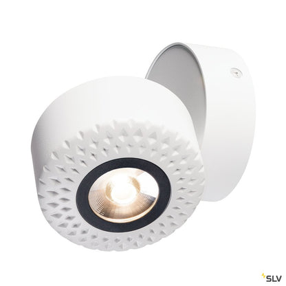 SLV TOTHEE LED Wand- und Deckenleuchte, weiss/schwarz, 3000K, 25°