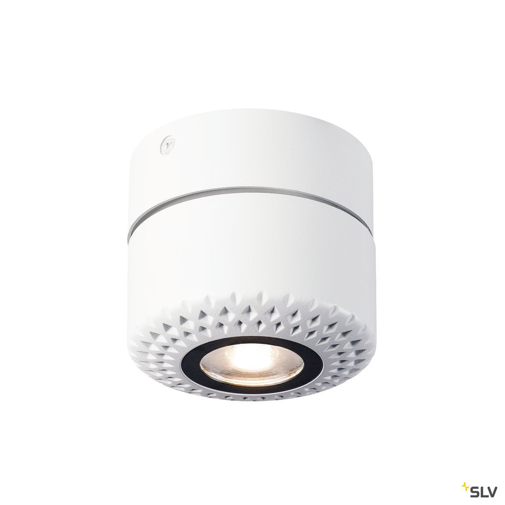 SLV TOTHEE LED Wand- und Deckenleuchte, weiss/schwarz, 3000K, 25°