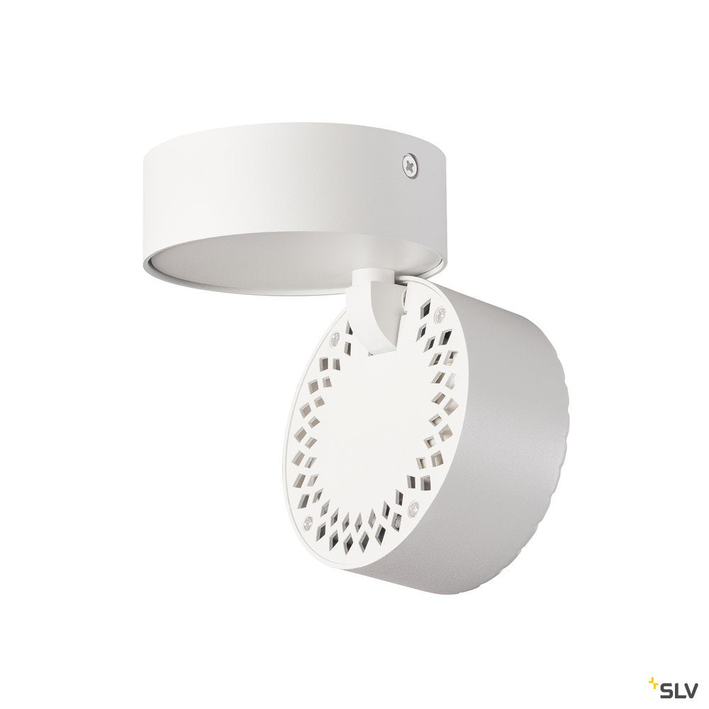 SLV TOTHEE LED Wand- und Deckenleuchte, weiss/schwarz, 3000K, 25°
