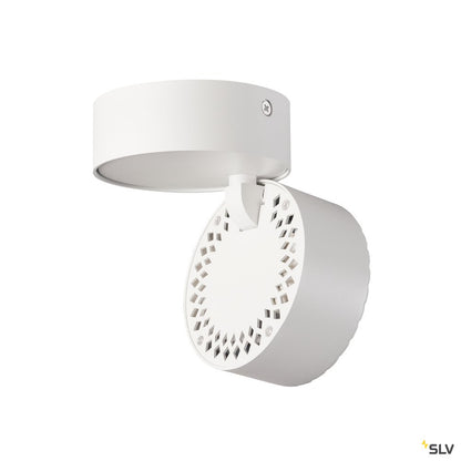 SLV TOTHEE LED Wand- und Deckenleuchte, weiss/schwarz, 3000K, 25°
