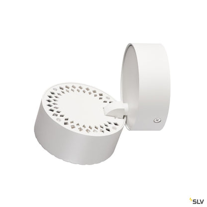 SLV TOTHEE LED Wand- und Deckenleuchte, weiss/schwarz, 3000K, 25°