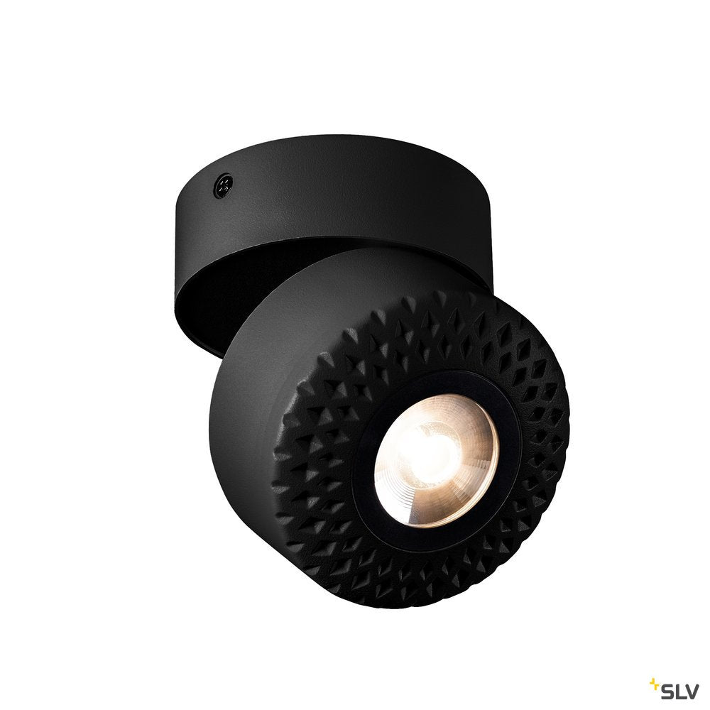 SLV TOTHEE LED Wand- und Deckenleuchte, schwarz, 3000K, 50°