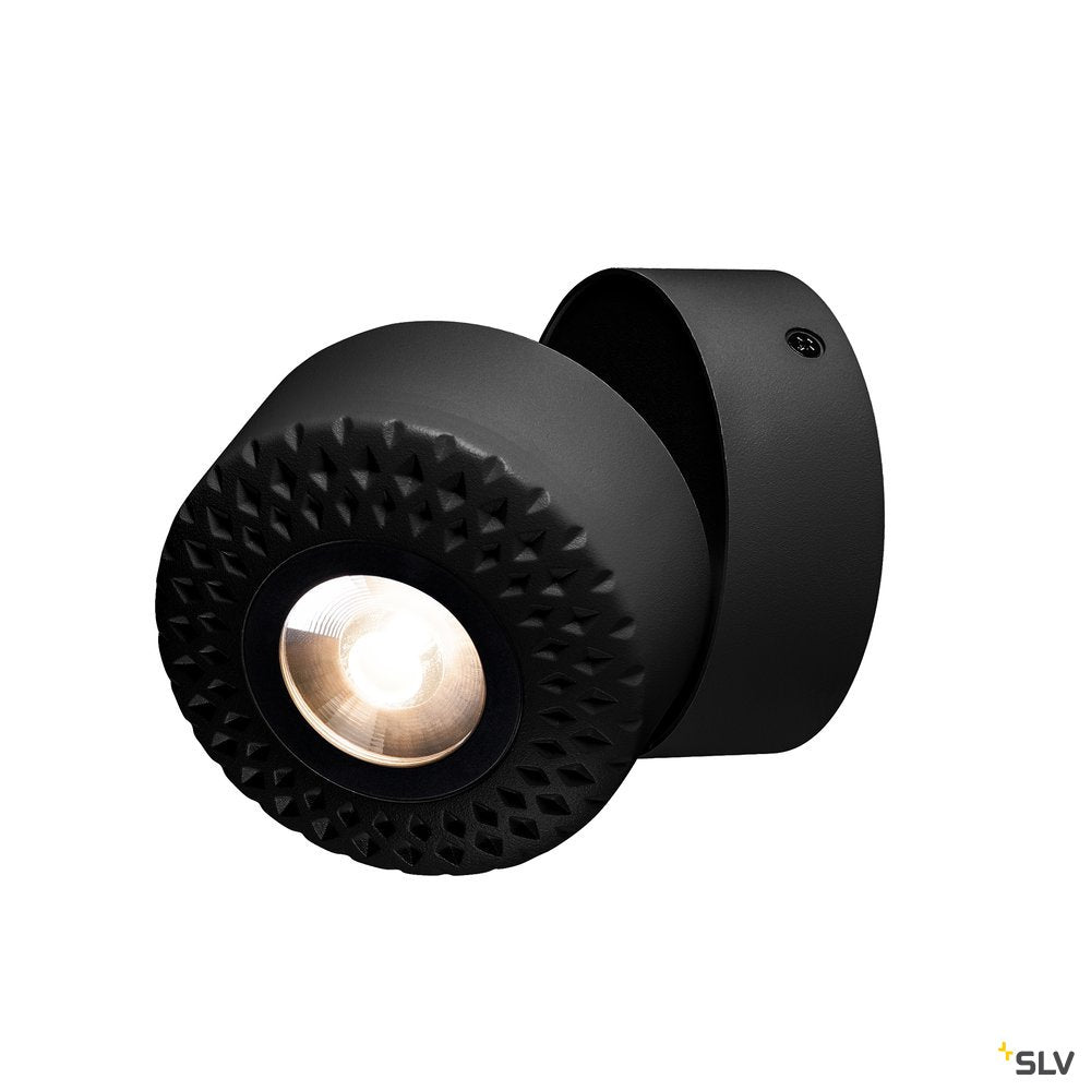 SLV TOTHEE LED Wand- und Deckenleuchte, schwarz, 3000K, 50°