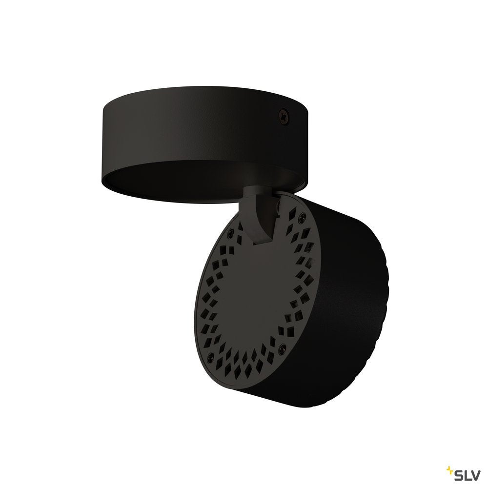 SLV TOTHEE LED Wand- und Deckenleuchte, schwarz, 3000K, 50°