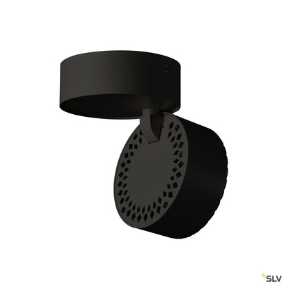 SLV TOTHEE LED Wand- und Deckenleuchte, schwarz, 3000K, 50°