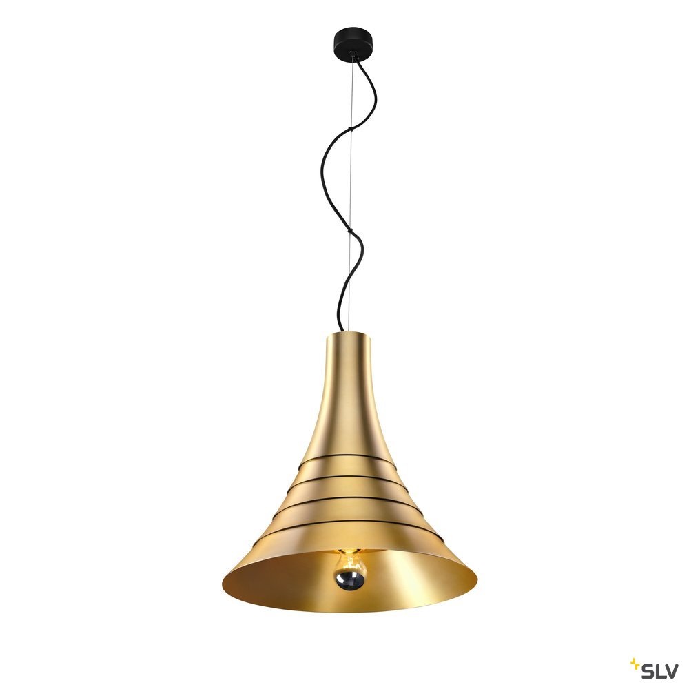 SLV BATO 45 PD, Indoor Pendelleuchte, messing, E27, max. 60W