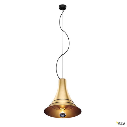 SLV BATO 35 PD, Indoor Pendelleuchte, messing, E27, max. 60W