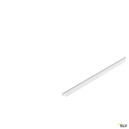 SLV GRAZIA 10 LED Aufbauprofil, flach, gerillt, 2m, weiss