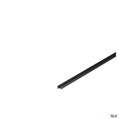 SLV GRAZIA 10 LED Aufbauprofil, flach, gerillt, 2m, schwarz