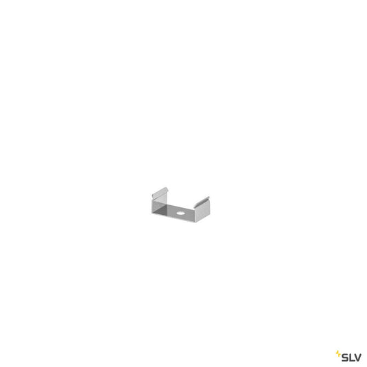 SLV GRAZIA 10 LED Aufbauprofil gerillt, Montageclip sichtbar, 2 Stk.