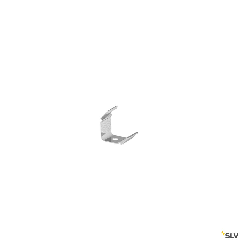 SLV GRAZIA 10 LED Aufbauprofil gerillt, 45° Montageclip sichtbar, 2 Stk.