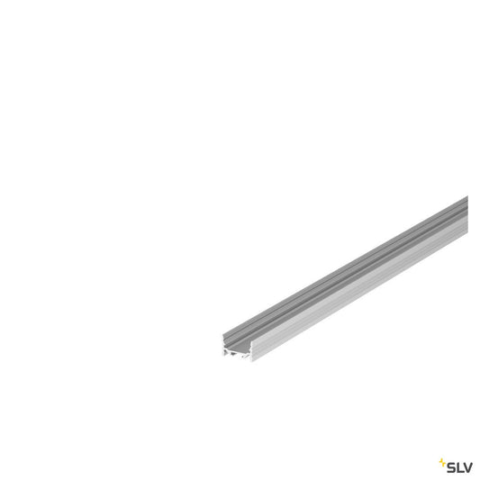 SLV GRAZIA 20 LED Aufbauprofil, flach, gerillt, 1m, alu