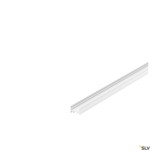 SLV GRAZIA 20 LED Aufbauprofil, flach, gerillt, 2m, weiss