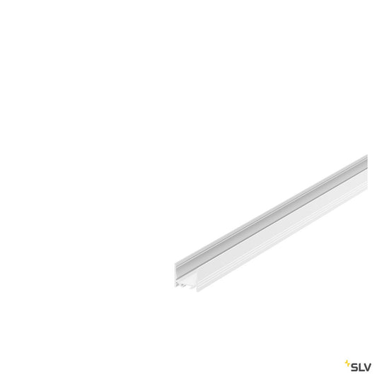 SLV GRAZIA 20 LED Aufbauprofil, standard, gerillt, 2m, weiss