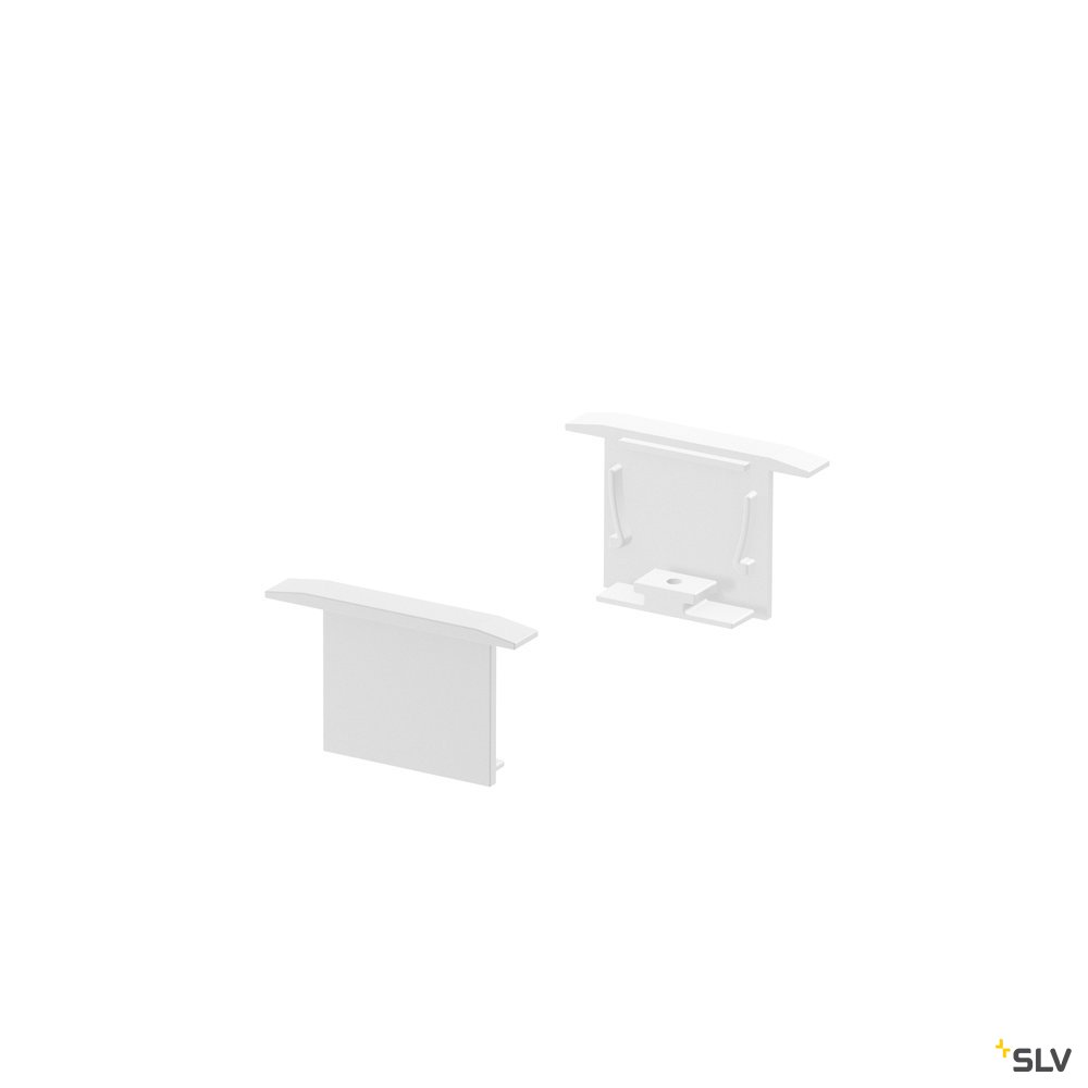 SLV GRAZIA 20 Einbauprofil Endkappen, 2 Stk., weiss