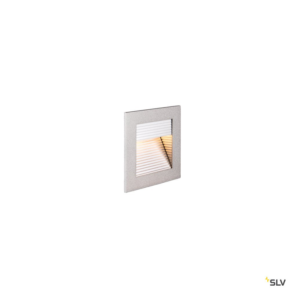 SLV FRAME LED 230V CURVE, LED Indoor Wandeinbauleuchte, silber, 2700K