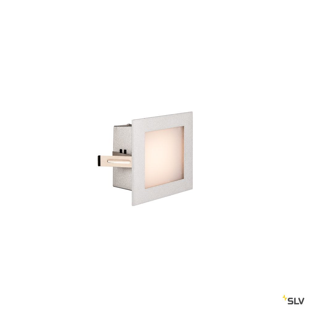 SLV FRAME LED 230V BASIC, LED Indoor Wandeinbauleuchte, silber, 2700K