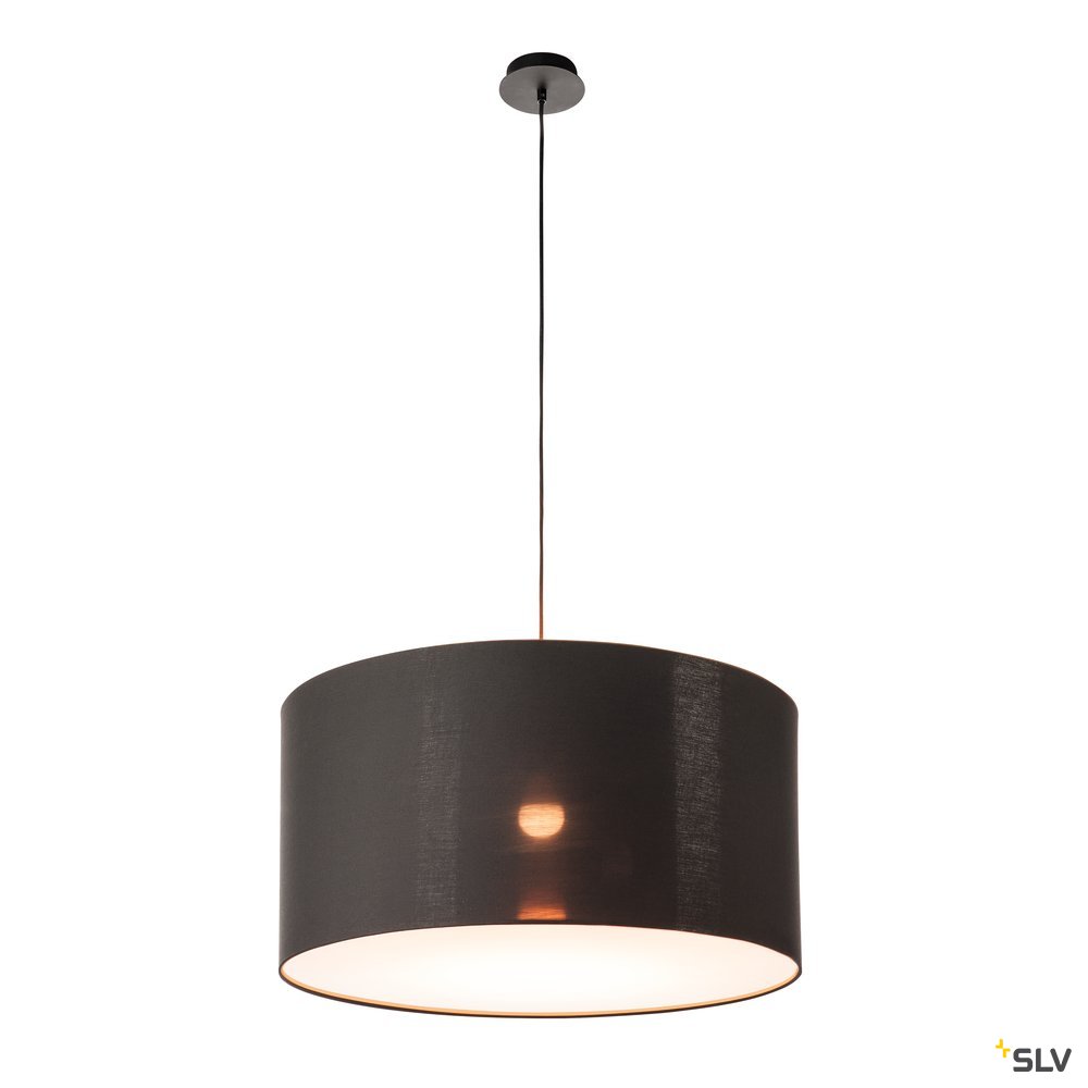 SLV FENDA Leuchtenschirm, schwarz/kupfer, Ø70cm