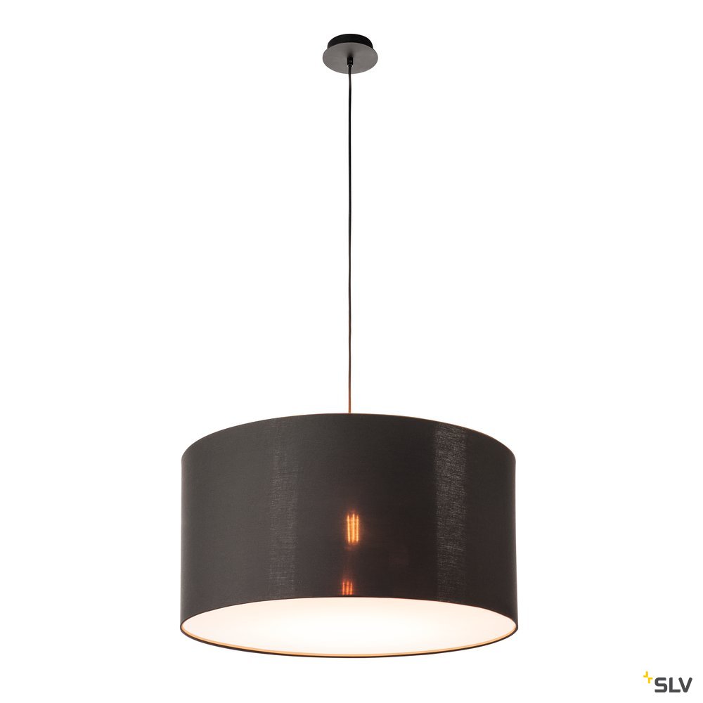 SLV FENDA Leuchtenschirm, schwarz/kupfer, Ø70cm