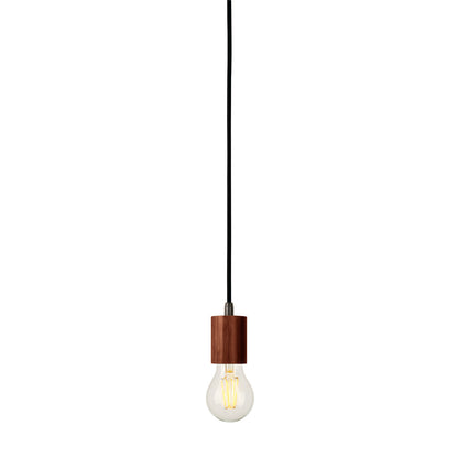 SLV FITU E27 Pendelleuchte, Bambus dunkel, 2,5m Kabel mit offenem Kabelende, max. 60W
