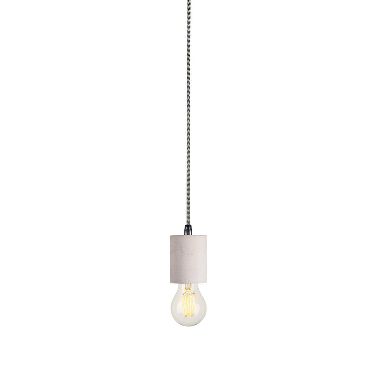 SLV FITU E27 Pendelleuchte, Beton, 2,5m Kabel mit offenem Kabelende, max. 60W