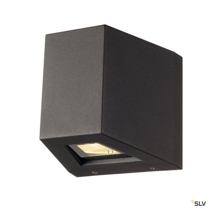 SLV OUT BEAM QT-DE12 Outdoor Wandleuchte, Beam/Flood , anthrazit, max. 80W, IP44