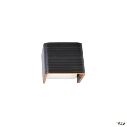 SLV MANA Leuchtenschirm 12, Holz, grau/braun