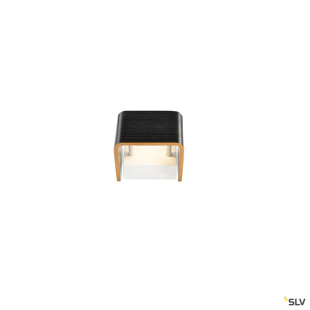 SLV MANA Leuchtenschirm 12, Holz, grau/braun