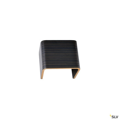 SLV MANA Leuchtenschirm 12, Holz, grau/braun