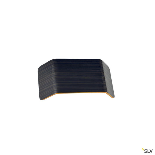SLV MANA Leuchtenschirm 27, Holz, grau/braun